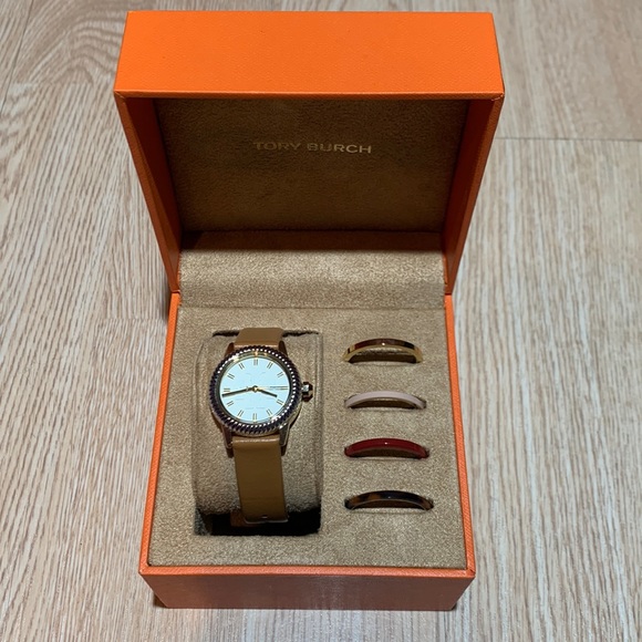 Tory Burch Gigi Goldtone Stainless Steel Watch - Picture 3 of 9